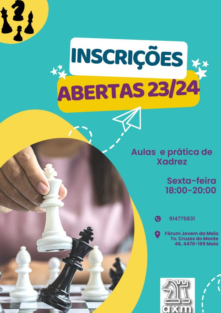 Inscrições abertas para a Academia de Xadrez da Maia